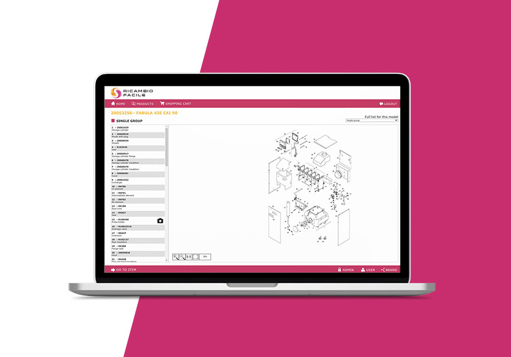 RICAMBIO FACILE programma gestione cataloghi ricambi