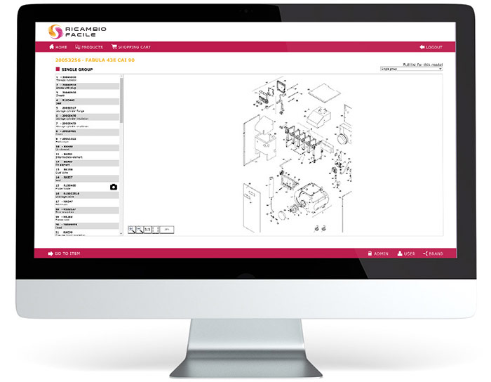 RICAMBIO FACILE servizio online per la gestione del cataloghi ricambi